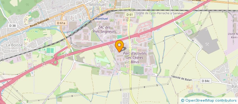 localisation de l'entreprise TRANSPORTS FEUILLET à DAGNEUX