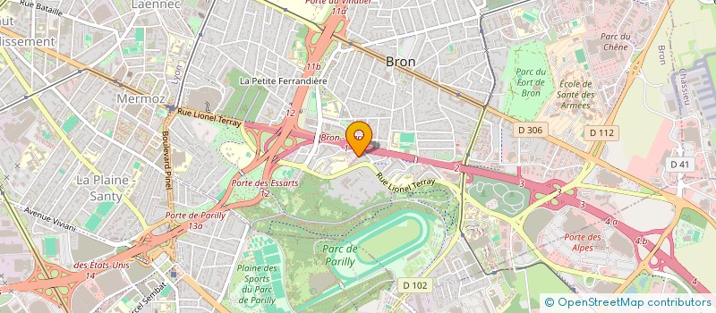 localisation de l'entreprise TRANSPORTS FIABLES à BRON