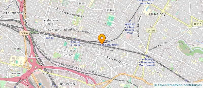 localisation de l'entreprise TRANSPORTS FIANT ET FILS à BONDY
