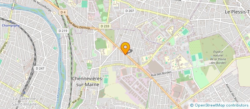 localisation de l'entreprise TRANSPORTS FLAM SERVICES EXPRESS à CHENNEVIERES-SUR-MARNE