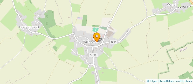 localisation de l'entreprise TRANSPORTS FLAMENT à HALLENCOURT