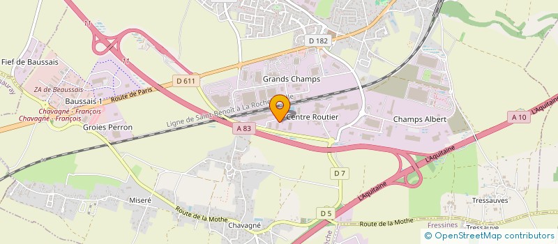 localisation de l'entreprise TRANSPORTS FLEURY à LA CRECHE