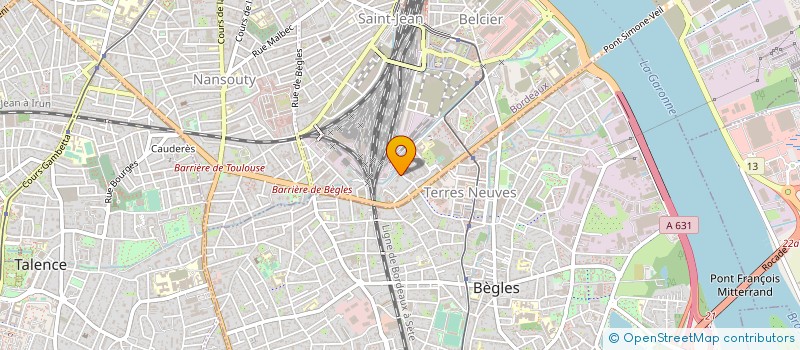 localisation de l'entreprise TRANSPORTS FLORA à BORDEAUX