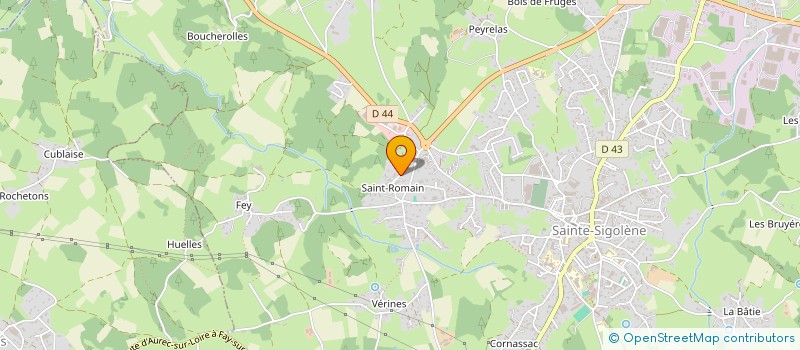 localisation de l'entreprise TRANSPORTS FLORIAN BONNEVIALLE  SAINTE-SIGOLENE