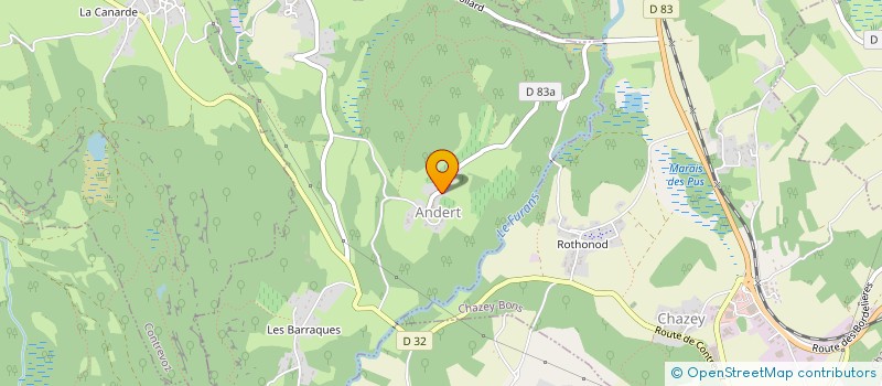 localisation de l'entreprise TRANSPORTS FOLLIET à ANDERT-CONDON