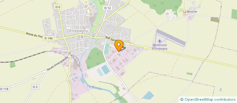 localisation de l'entreprise TRANSPORTS FORTIN  ETREPAGNY