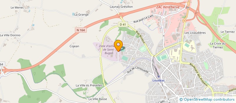 localisation de l'entreprise TRANSPORTS FOULFOIN JEROME TFJ à LOUDEAC