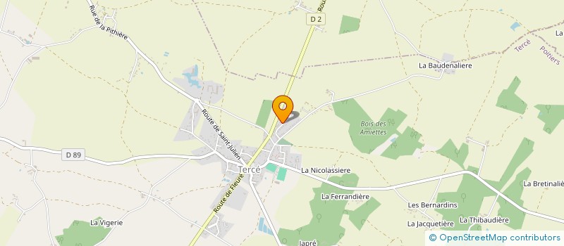 localisation de l'entreprise TRANSPORTS FOUSSIER ET FILS à TERCE
