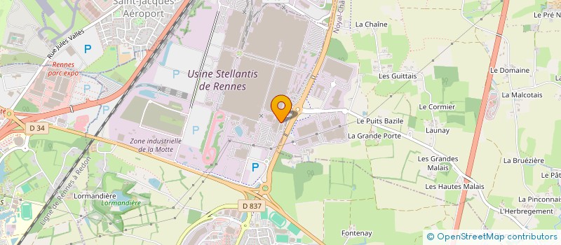 localisation de l'entreprise TRANSPORTS FRANCK CHAPON à CHARTRES-DE-BRETAGNE