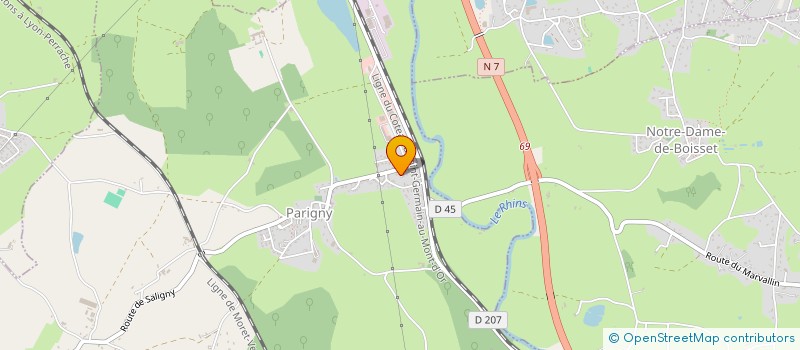 localisation de l'entreprise TRANSPORTS FRANCK PERRIER  PARIGNY