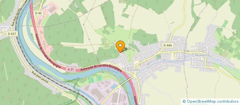 localisation de l'entreprise TRANSPORTS FRANCOIS  CUSTINES