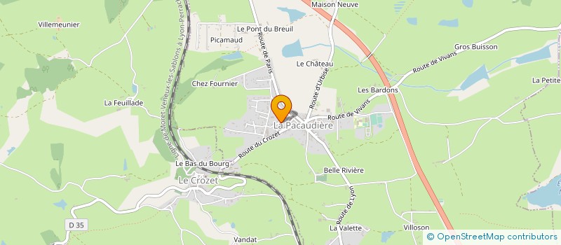 localisation de l'entreprise TRANSPORTS FRANCOIS VILLARD  LE CROZET