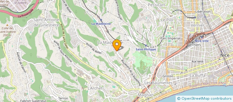 localisation de l'entreprise TRANSPORTS FRANSARI SLONSKI à NICE