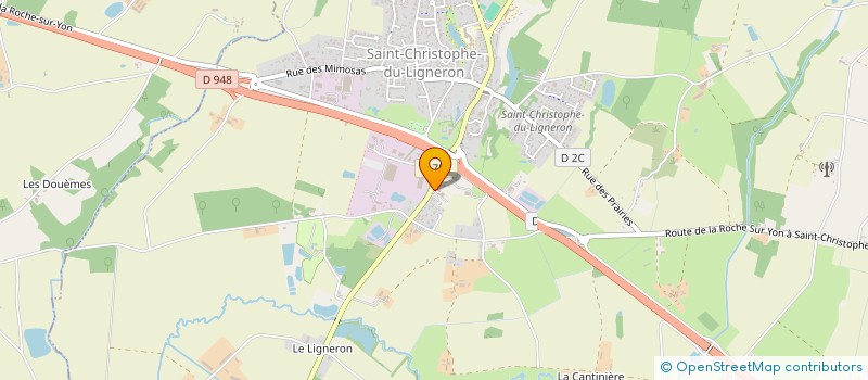 localisation de l'entreprise TRANSPORTS FRAPPIER à SAINT-CHRISTOPHE-DU-LIGNERON