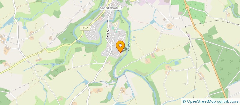 localisation de l'entreprise TRANSPORTS FREDDY COIFFARD à MONTREVAULT-SUR-EVRE