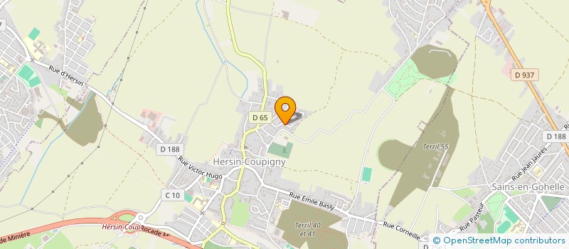 localisation de l'entreprise TRANSPORTS FREDERIC CROMBEZ  HERSIN-COUPIGNY