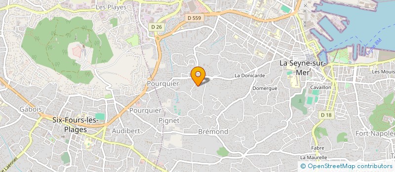 localisation de l'entreprise TRANSPORTS FRIGO PACA à LA SEYNE-SUR-MER