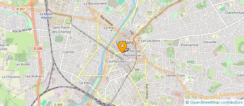 localisation de l'entreprise TRANSPORTS FRIGORIFIQUES DE L'OUEST à LE MANS