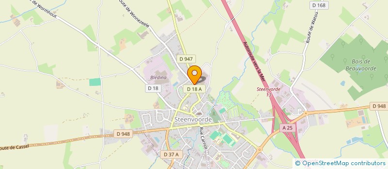 localisation de l'entreprise TRANSPORTS FRIGORIFIQUES ET MANUTENTION à STEENVOORDE