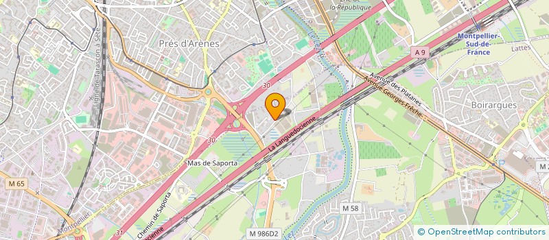 localisation de l'entreprise TRANSPORTS FRIGORIFIQUES HERAULTAIS à LATTES