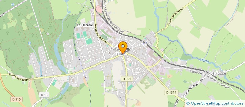 localisation de l'entreprise TRANSPORTS FRIGORIFIQUES INTERNA BRAYONS  FORGES-LES-EAUX