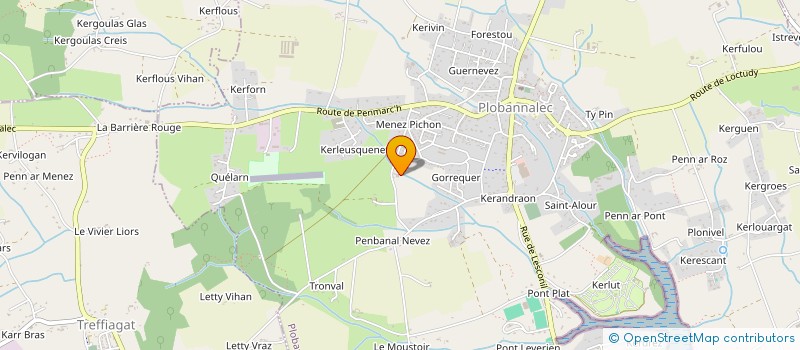 localisation de l'entreprise TRANSPORTS FRIGORIFIQUES LESCONILOIS  PLOBANNALEC LESCONIL