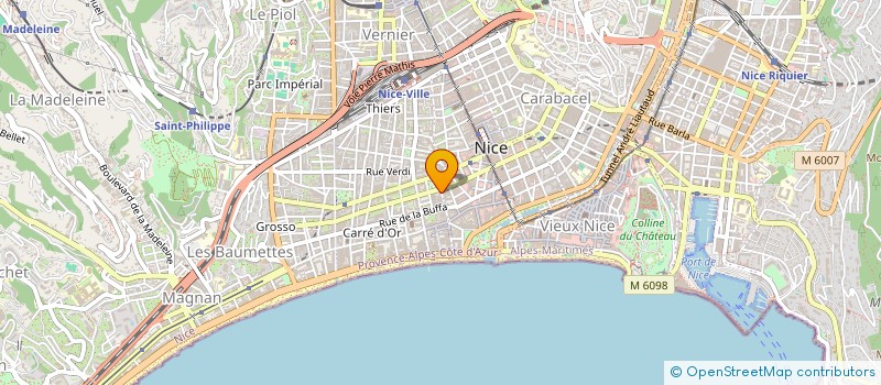 localisation de l'entreprise TRANSPORTS FRIGORIFIQUES MEENS à NICE