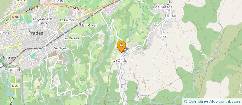 localisation de l'entreprise TRANSPORTS FRIGORIFIQUES PERPIGNANAIS  PRADES