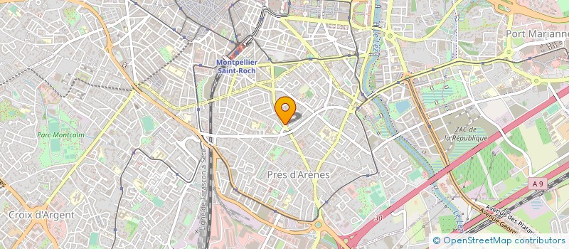localisation de l'entreprise TRANSPORTS FRIGORIFIQUES RAPIDES à MONTPELLIER