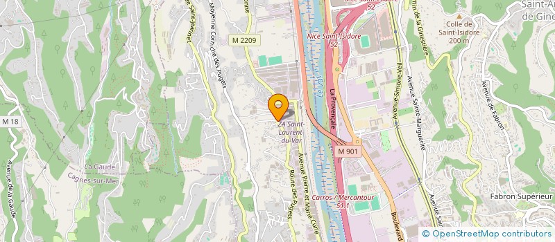 localisation de l'entreprise TRANSPORTS FRIGORIFIQUES RAPIDES PROVENC  SAINT-LAURENT-DU-VAR