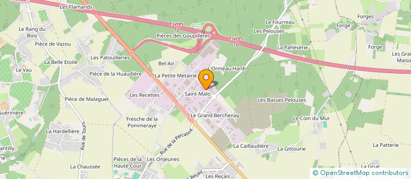 localisation de l'entreprise TRANSPORTS FRIGORIFIQUES TOURAINE OCEAN  ESVRES