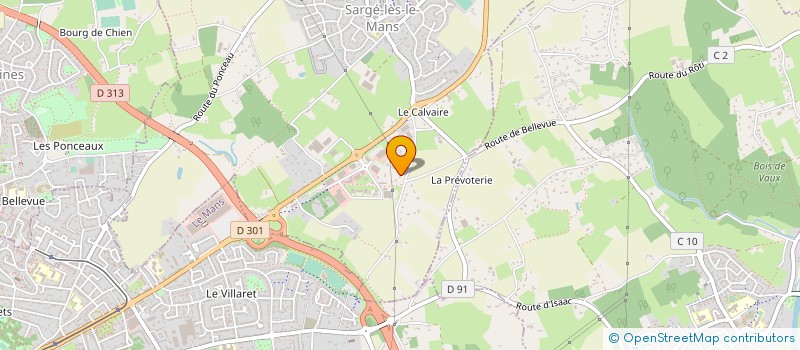 localisation de l'entreprise TRANSPORTS FRONTEAU à SARGE-LES-LE-MANS