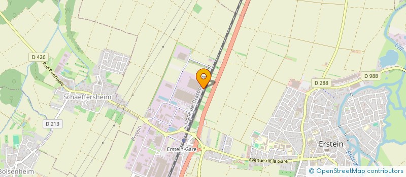 localisation de l'entreprise TRANSPORTS FUCHS à ERSTEIN