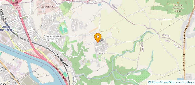 localisation de l'entreprise TRANSPORTS FUNERAIRES CHRISTIAN PORTE  CHASSE-SUR-RHONE