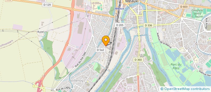 localisation de l'entreprise TRANSPORTS FUNERAIRES SEINE-ET-MARNAIS  VILLENOY