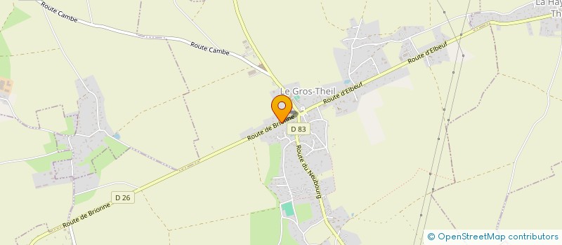 localisation de l'entreprise TRANSPORTS FUNERAIRES Y.V  LA HAYE-DU-THEIL