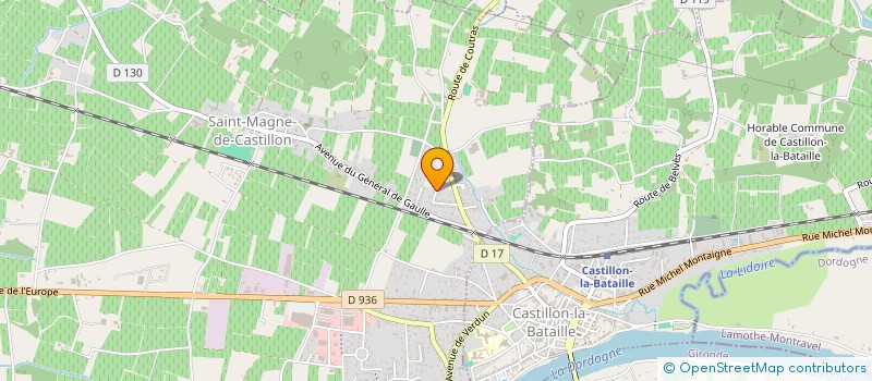 localisation de l'entreprise TRANSPORTS G.A.M.S à SAINT-MAGNE-DE-CASTILLON