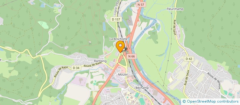 localisation de l'entreprise TRANSPORTS G HESSMANN SARL à SAINT-NABORD