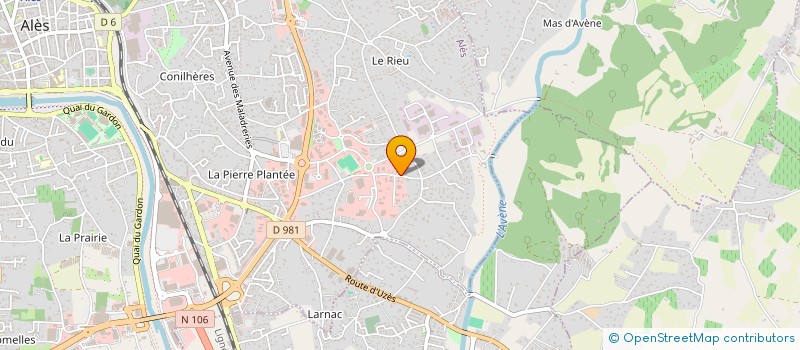 localisation de l'entreprise TRANSPORTS G.M.A. à ALES