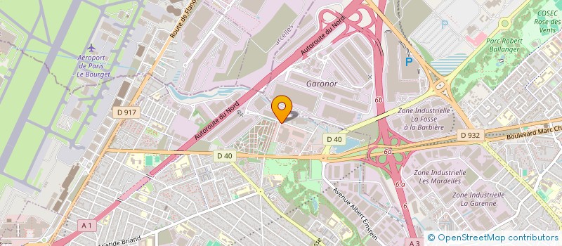 localisation de l'entreprise TRANSPORTS G.M. EXPRESS  LE BLANC-MESNIL