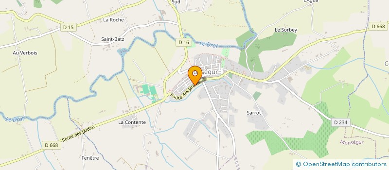 localisation de l'entreprise TRANSPORTS GACHET  MONSEGUR