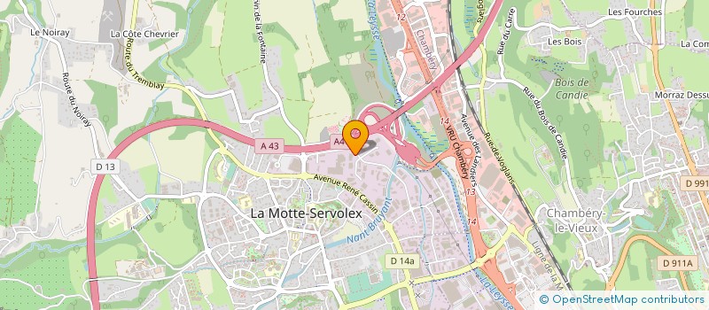 localisation de l'entreprise TRANSPORTS GAITAZ & FILS à LA MOTTE-SERVOLEX