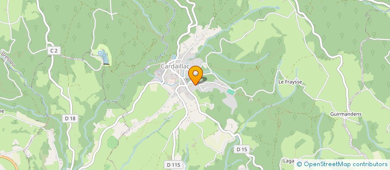 localisation de l'entreprise TRANSPORTS GALLOTTE à CARDAILLAC