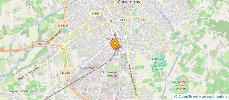 localisation de l'entreprise TRANSPORTS GARCIA  CARPENTRAS