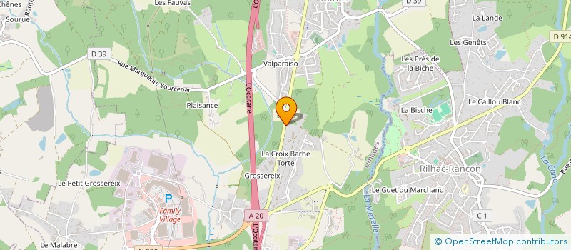 localisation de l'entreprise TRANSPORTS GARDON LIMOGES à LE PALAIS-SUR-VIENNE