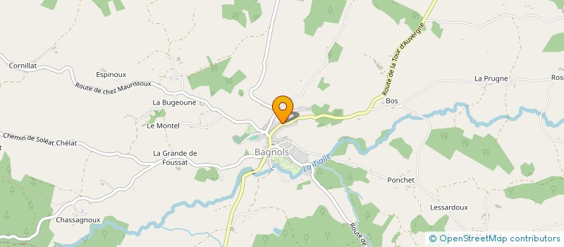 localisation de l'entreprise TRANSPORTS GARENNE à BAGNOLS