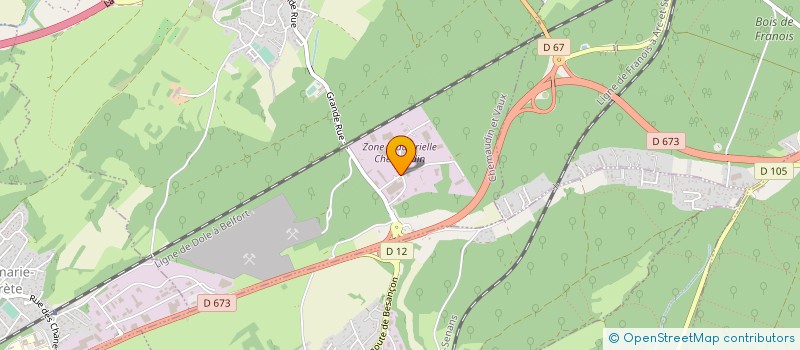 localisation de l'entreprise TRANSPORTS GAVIGNET à CHEMAUDIN ET VAUX