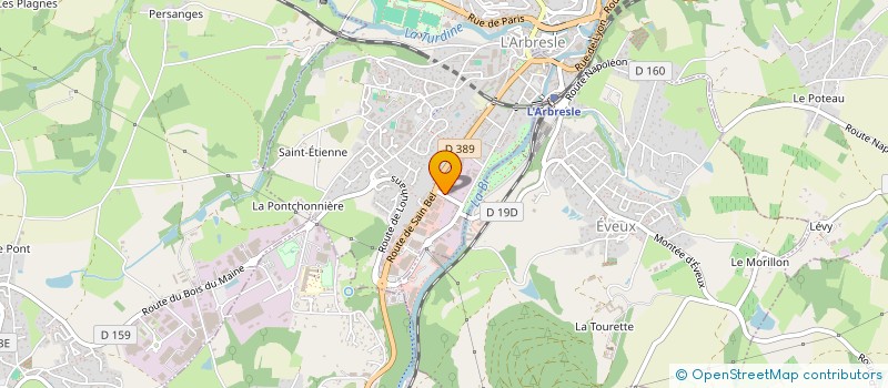 localisation de l'entreprise TRANSPORTS GAY PATRICK  L'ARBRESLE