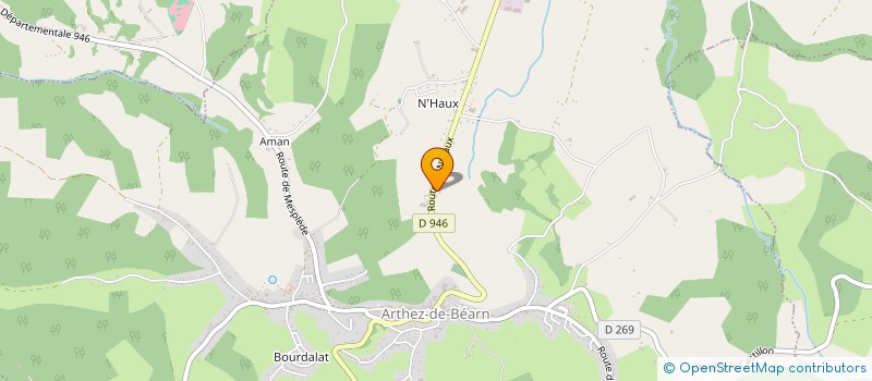 localisation de l'entreprise TRANSPORTS GAYE à ARTHEZ-DE-BEARN