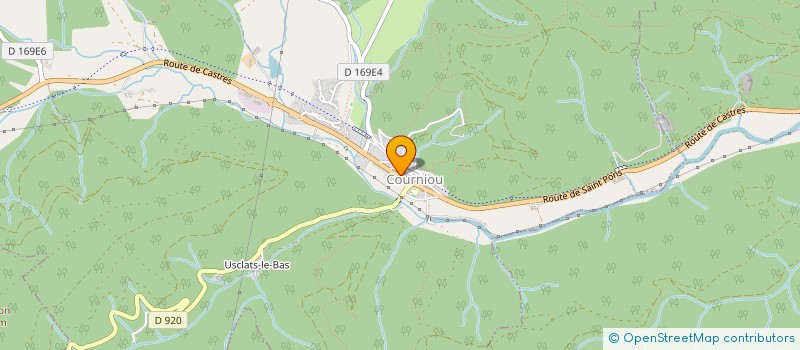 localisation de l'entreprise TRANSPORTS GAYRAUD FRERES  COURNIOU